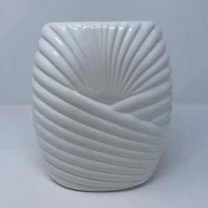 Parox White Art Deco Vintage 80s Large Vase